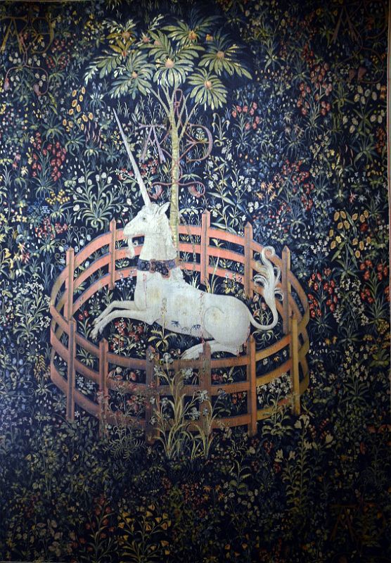 New York Cloisters 60 017 Unicorn Tapestries - The Unicorn in Captivity - Netherlands 1495-1505